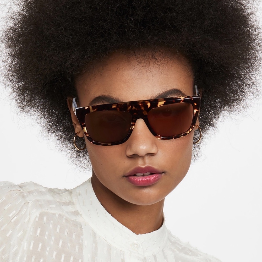 Bottega Veneta tortoise aviator sunglasses